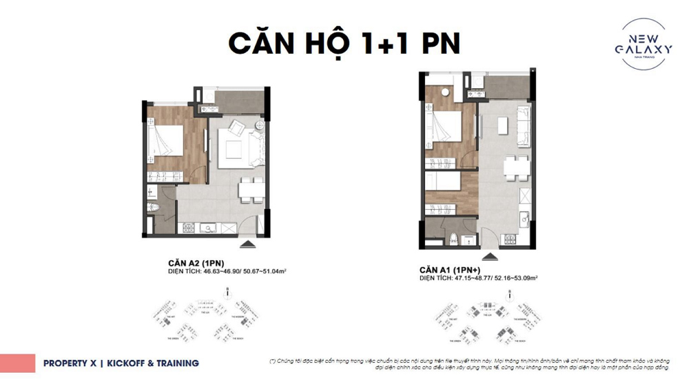 Thiết kế căn hộ 1+1PN dự án New Galaxy Nha Trang